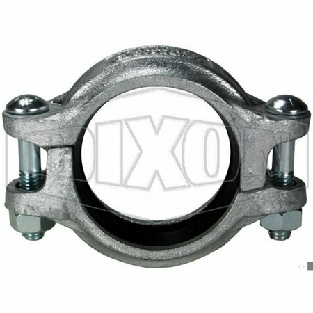 DIXON 5-Style Lightweight Rigid Coupling with Buna-N Seal Gasket, 2-1/2 in Nominal, Grooved End Style, Duc R725BU